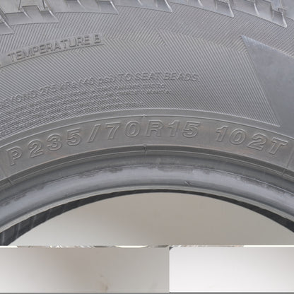【冬タイヤ規制対応】 2023年製 YOKOHAMA GEOLANDAR A/T G015 OWL ヨコハマ ジオランダー 235/70R16 4本 ホワイトレター