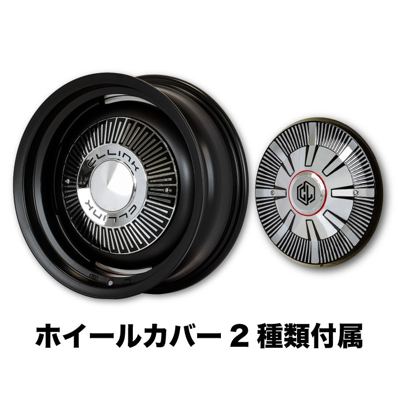 【特価新品4本】 センターカバー2種類付属 シーエルリンク ザ・ファースト The First コンプトン / ガーデナ 16×6J -5 139.7 5H マットブラック シエラ ノマド用 4本セット