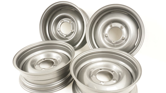 シーエルリンク オールドスタイルスチールホイール 16×6J -5 139.7 5H ガンメタ 4本セット