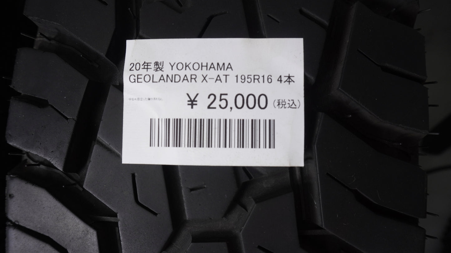 20年製 YOKOHAMA GEOLANDAR X-AT ヨコハマ ジオランダー ブラックレター仕様 195R16 4本 タイヤ