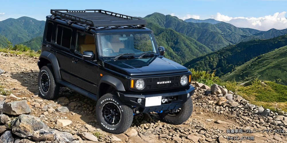 シーエルリンク スクエアルーフラック ジムニーJB64 シエラJB74 ノマドJC74 5型適合 1台 ボックスロゴ
