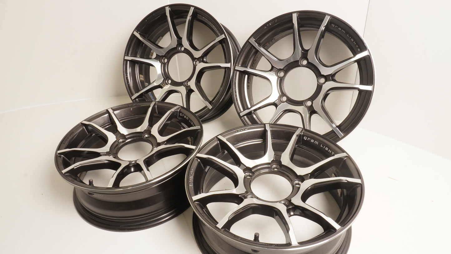 RAYS Gram Lights AZURE レイズ グラムライツ  アズール 57JMA H9 16×5.5J +22 139.7-5H 4本 ホイール