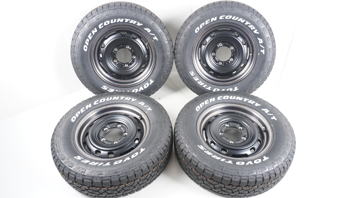 未走行品 シーエルリンク UNIONRIM TX ユニオンリム 16×5.5J +20 139.7-5H / 冬タイヤ規制対応 2025年製 TOYO OPENCOUNTRY A/T3 オープンカントリー 215/70R16 WL 4本セット タイヤホイールセット ホワイトレター