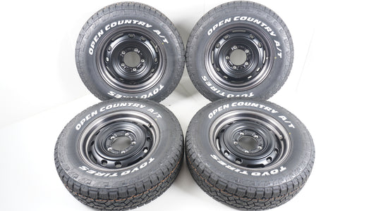 未走行品 シーエルリンク UNIONRIM TX ユニオンリム 16×5.5J +20 139.7-5H / 冬タイヤ規制対応 2025年製 TOYO OPENCOUNTRY A/T3 オープンカントリー 215/70R16 WL 4本セット タイヤホイールセット ホワイトレター