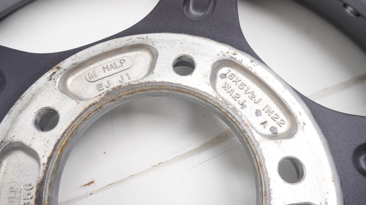 美品 軽量 5.87kg WEDS  ADVENTURE HASE SPECⅡウェッズ アドベンチャー  ハセスペック2 LIGHT GUN METALLIC 16×5.5J +22 139.7-5H 4本 ホイール