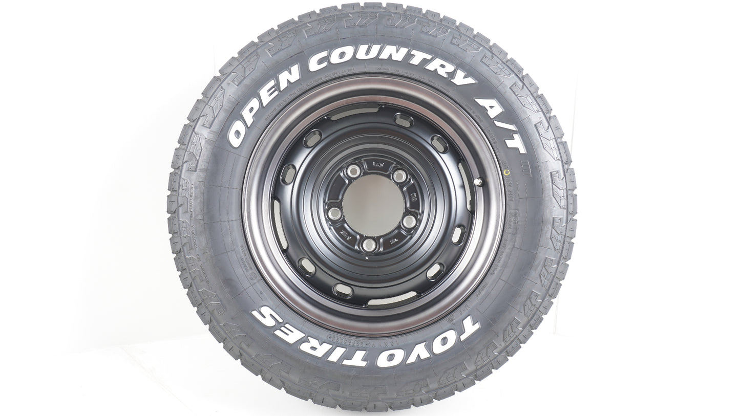 未走行品 シーエルリンク UNIONRIM TX ユニオンリム 16×5.5J +20 139.7-5H / 冬タイヤ規制対応 2025年製 TOYO OPENCOUNTRY A/T3 オープンカントリー 215/70R16 WL 4本セット タイヤホイールセット ホワイトレター