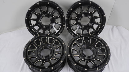 DELTA FORCE OVAL デルタフォース オーバル ブラックマシニング BLACK MACHINING 16×5.5J +20 139.7-5H 4本 ホイール