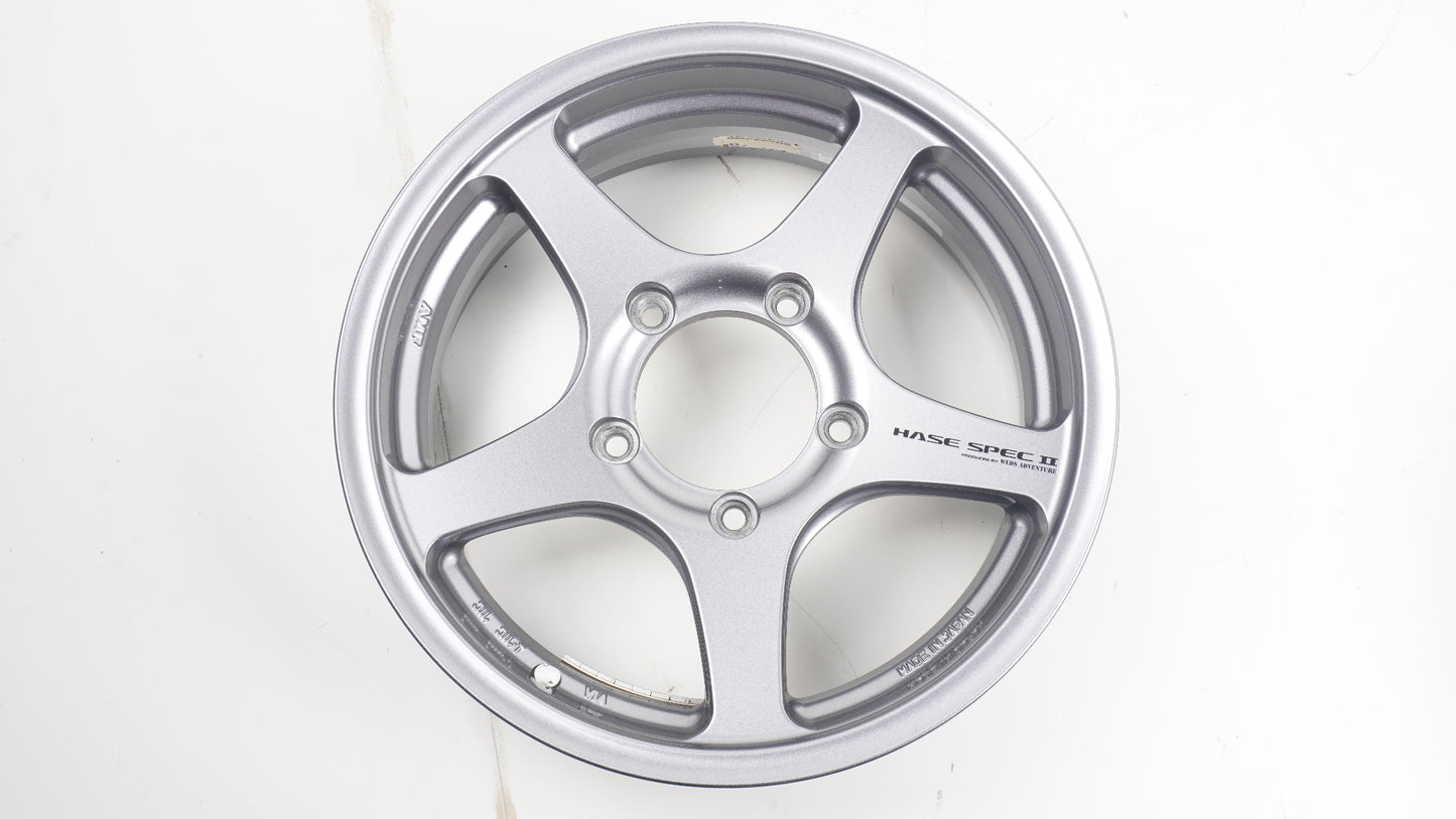 美品 軽量 5.87kg WEDS  ADVENTURE HASE SPECⅡウェッズ アドベンチャー  ハセスペック2 LIGHT GUN METALLIC 16×5.5J +22 139.7-5H 4本 ホイール