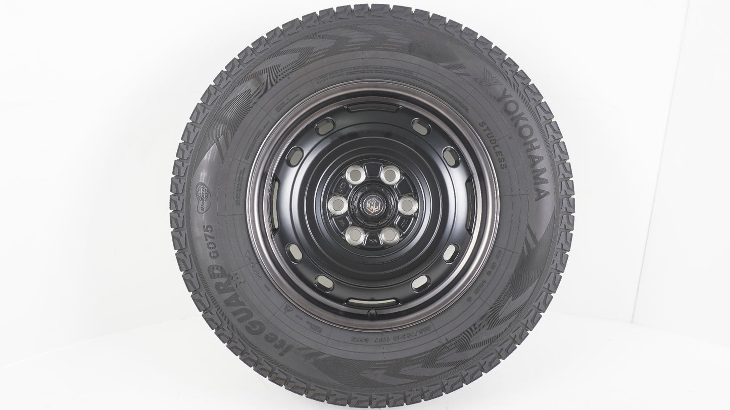 シーエルリンク ユニオンリム UNIONRIM TX 250 18×7.5J +55 139.7-6H / 265/70R18 YOKOHAMA IceGUARD G075 ヨコハマ アイスガード 2025年製 4本 タイヤホイールセット スタッドレス