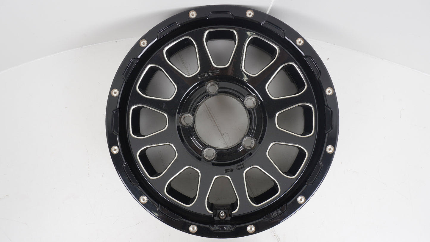 DELTA FORCE OVAL デルタフォース オーバル ブラックマシニング BLACK MACHINING 16×5.5J +20 139.7-5H 4本 ホイール