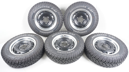 シーエルリンク ユニオンリム UNIONRIM TX MB/MC 16×5.5J +20 139.7-5H / 2024年製 YOKOHAMA GEOLANDAR X-AT G016 ヨコハマ ジオランダー 195R16C 104/102Q OWL ホワイトレター 5本 タイヤホイール