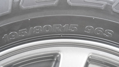 【未使用に近い】 スズキ ジムニーノマド純正ホイール 4本 15×5.5J +5 139.7-5H / 2026年製 BRIDGESTONE DUELER H/L 852 ブリヂストン デューラー 195/80R15 96S 4本