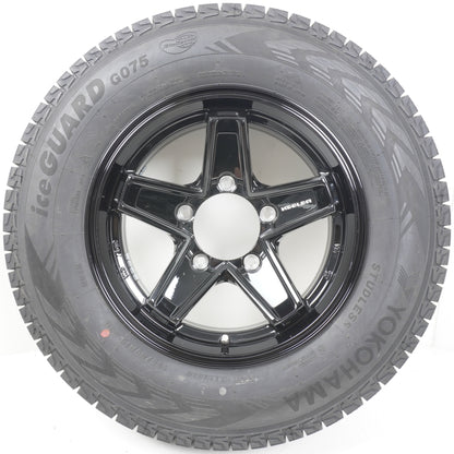 【バリ山】 2024年製 195/80R15 アイスガード G075 / ウェッズ キーラー WEDS KEELER 1560 ±0 139.7-5H 4本 スタッドレス
