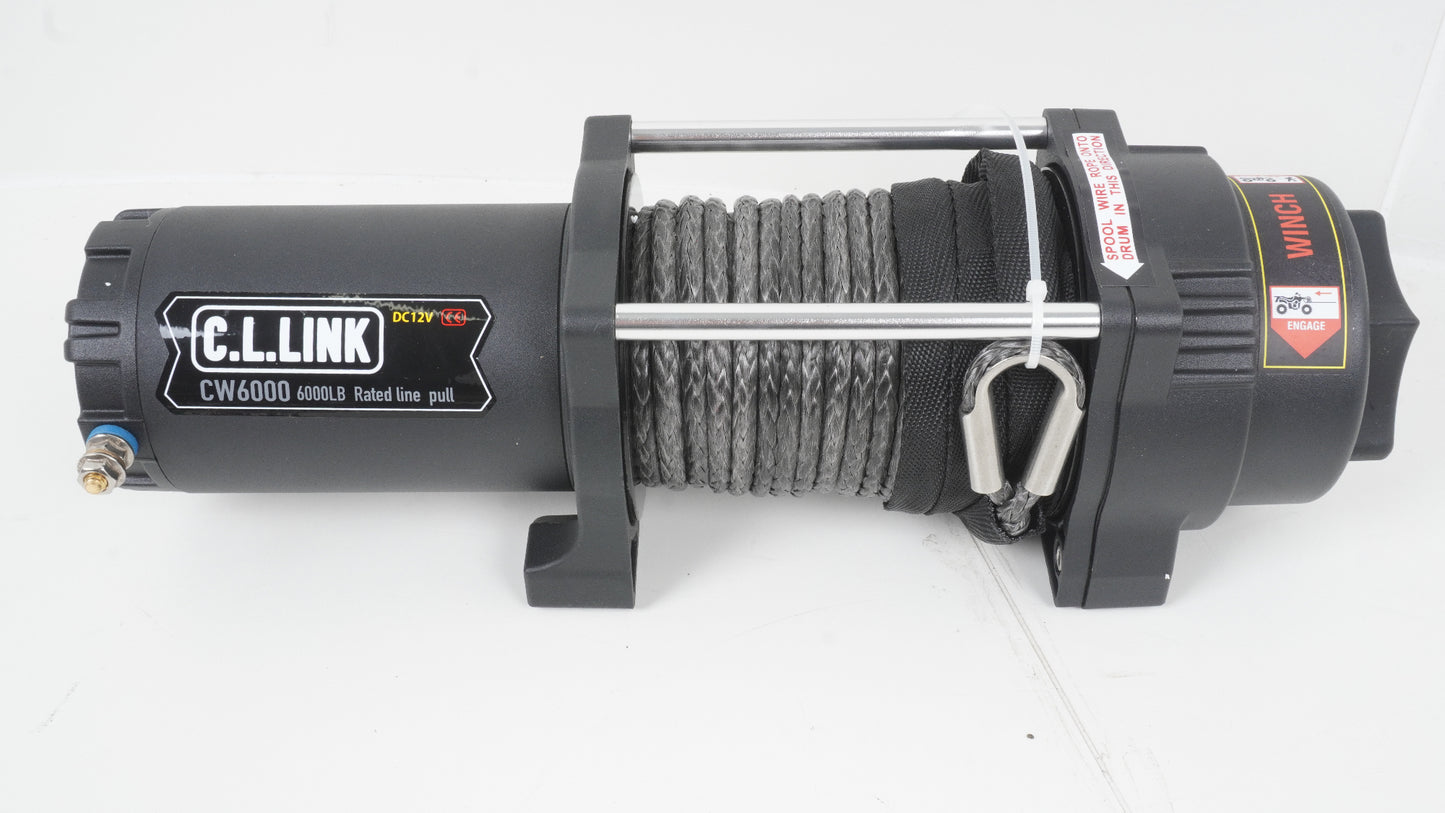 シーエルリンク 6000lbs 電動ウインチファイバーロープ仕様