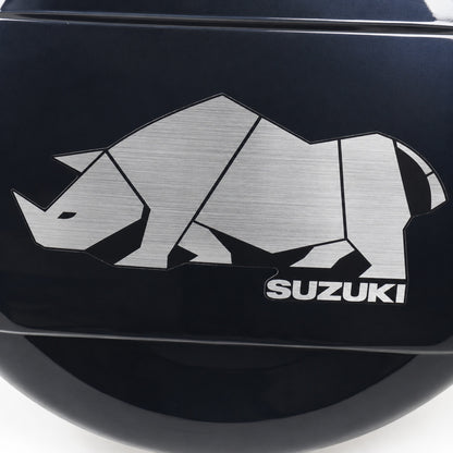 純正 スズキ SUZUKI JB74 シエラ 35 スペアタイヤカバー ABQF サイ(ヘアライン調) 9923B-77R20-003