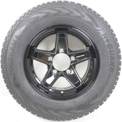 【バリ山】 2024年製 195/80R15 アイスガード G075 / ウェッズ キーラー WEDS KEELER 1560 ±0 139.7-5H 4本 スタッドレス
