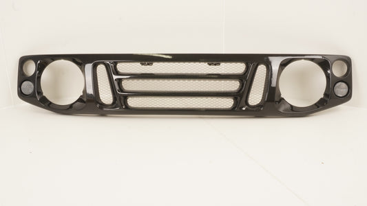 KLC グリル Heritage FACE GRILLE JA シボブラック色(アルミメッシュはシルバー)