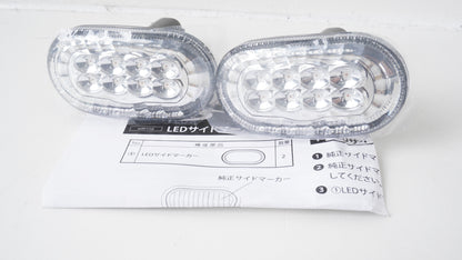 ショウワガレージ LEDサイドマーカー タイプ1 ジムニー JB64 シエラ JB74 ノマド JC74 クリア インナークローム 2個セット