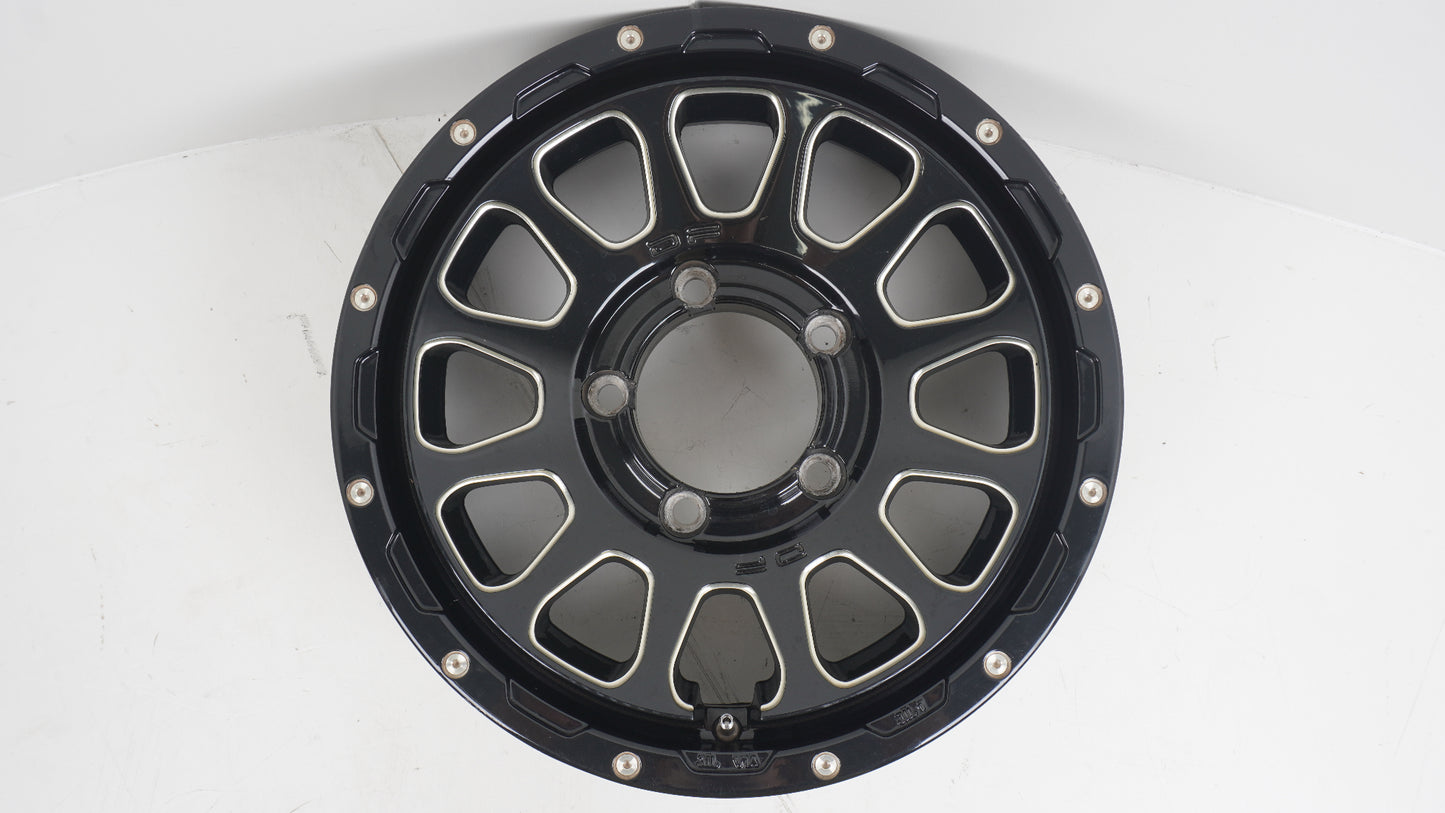 DELTA FORCE OVAL デルタフォース オーバル ブラックマシニング BLACK MACHINING 16×5.5J +20 139.7-5H 4本 ホイール