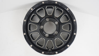DELTA FORCE OVAL デルタフォース オーバル ブラックマシニング BLACK MACHINING 16×5.5J +20 139.7-5H 4本 ホイール
