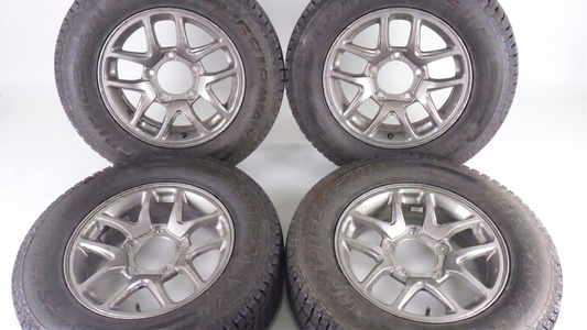 ジムニーJB64純正アルミホイール/GRIPMAX ICEX 215/70R16 2021年製 4本 バリ溝 JB64