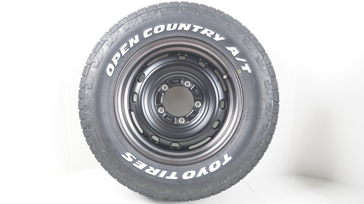 未走行品 シーエルリンク UNIONRIM TX ユニオンリム 16×5.5J +20 139.7-5H / 冬タイヤ規制対応 2025年製 TOYO OPENCOUNTRY A/T3 オープンカントリー 215/70R16 WL 4本セット タイヤホイールセット ホワイトレター