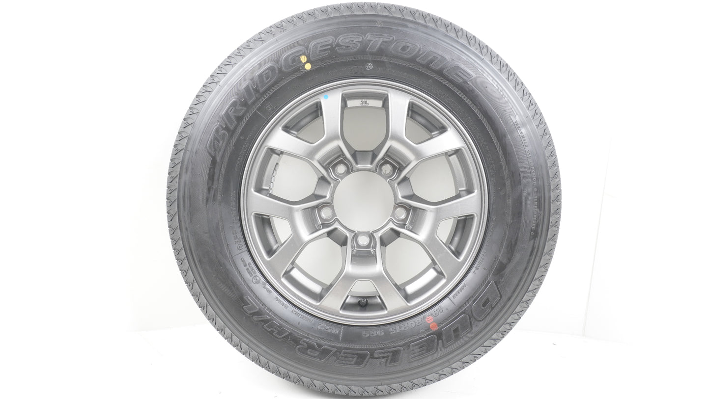 【未使用に近い】 スズキ ジムニーノマド純正ホイール 4本 15×5.5J +5 139.7-5H / 2026年製 BRIDGESTONE DUELER H/L 852 ブリヂストン デューラー 195/80R15 96S 4本
