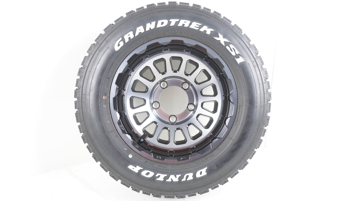 シーエルリンク ユニオンリム UNIONRIM HR 16×6.0J ±0 139.7-5H MBMSC / ダンロップ グラントレック DUNLOP GRANTREK XS1 215/70R16 4本 2024年製