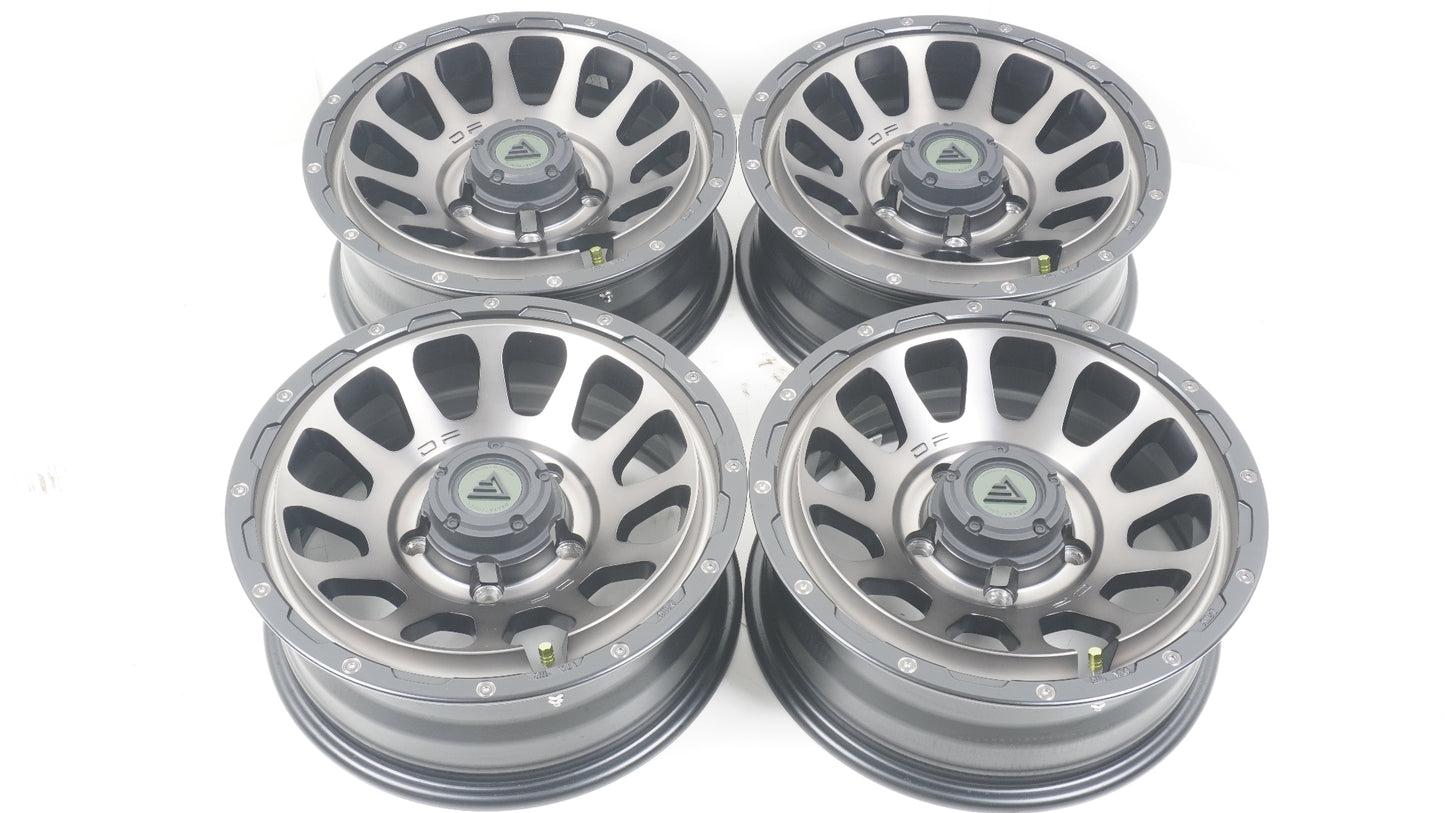 DELTAFORCE OVAL For JIMNY NOMADE / SIERRA デルタフォース オーバル MONOBLOCK / 16×6.0J -5 139.7-5H MAT SMOKE POLISH 4本 ホイール JB74シエラ JC74ノマド