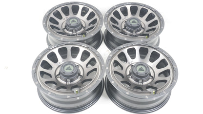 DELTAFORCE OVAL For JIMNY NOMADE / SIERRA デルタフォース オーバル MONOBLOCK / 16×6.0J -5 139.7-5H MAT SMOKE POLISH 4本 ホイール JB74シエラ JC74ノマド