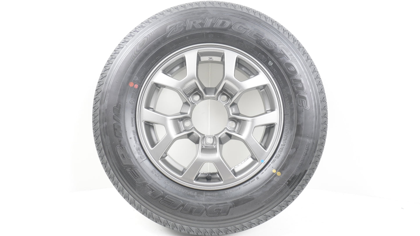 【未使用に近い】 スズキ ジムニーノマド純正ホイール 4本 15×5.5J +5 139.7-5H / 2026年製 BRIDGESTONE DUELER H/L 852 ブリヂストン デューラー 195/80R15 96S 4本