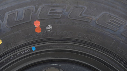 スズキ シエラ純正鉄ホイール  15×5.5J +5 Bridgestone  DUELER H/L852 195/80R15 96S 1本 2024年製