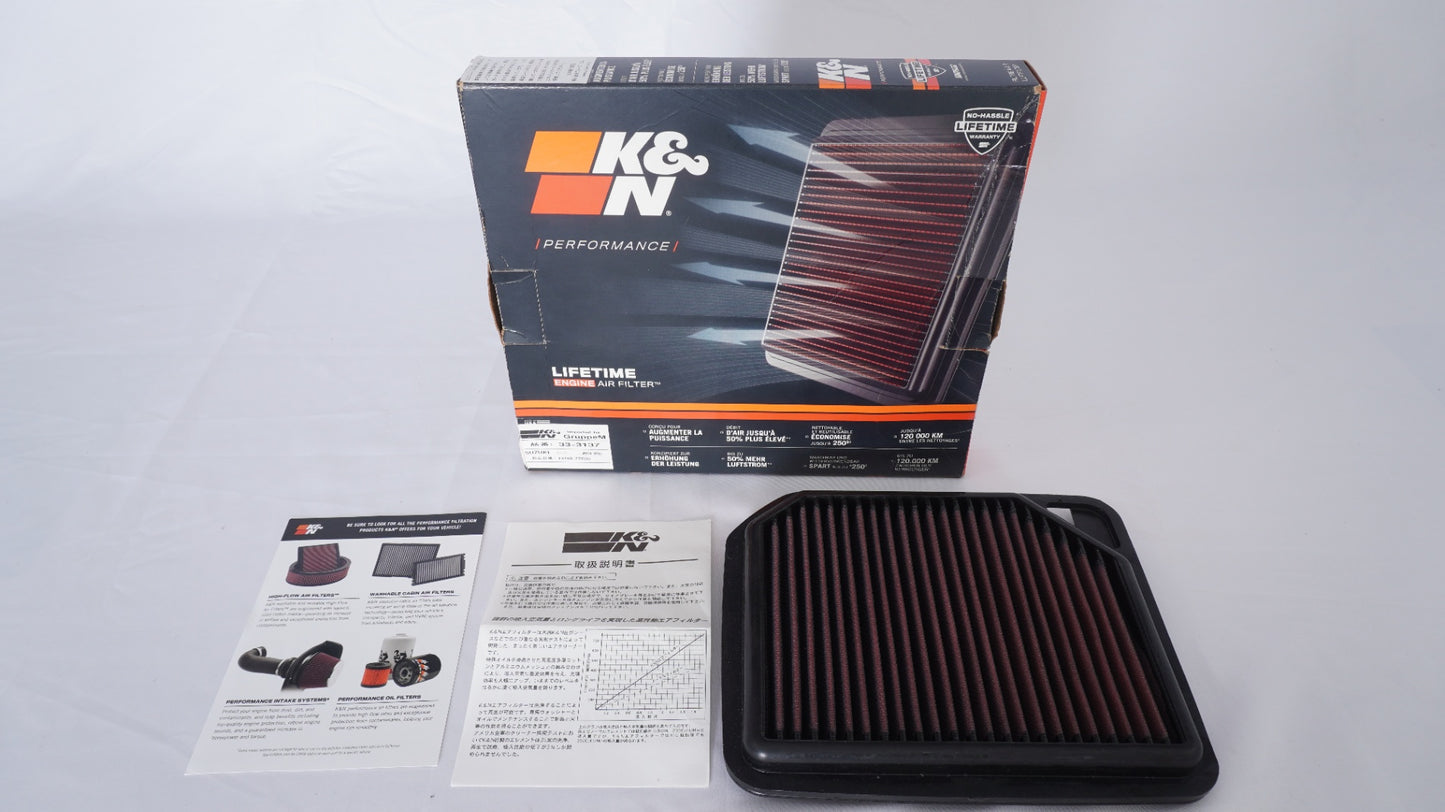 Ｋ&N  純正交換フィルター ・ REPLACEMENT 33-3137 JB64 ジムニー