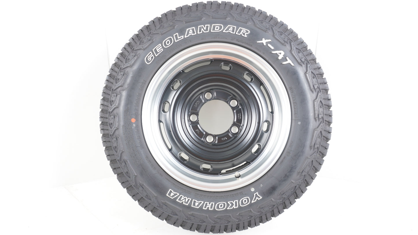シーエルリンク ユニオンリム UNIONRIM TX MB/MC 16×5.5J +20 139.7-5H / 2024年製 YOKOHAMA GEOLANDAR X-AT G016 ヨコハマ ジオランダー 195R16C 104/102Q OWL ホワイトレター 5本 タイヤホイール