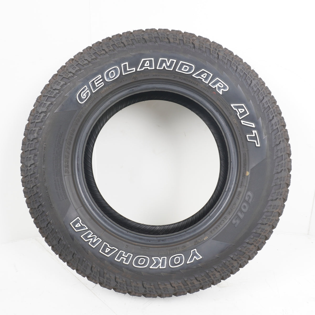 【冬タイヤ規制対応】 2023年製 YOKOHAMA GEOLANDAR A/T G015 OWL ヨコハマ ジオランダー 235/70R16 4本 ホワイトレター