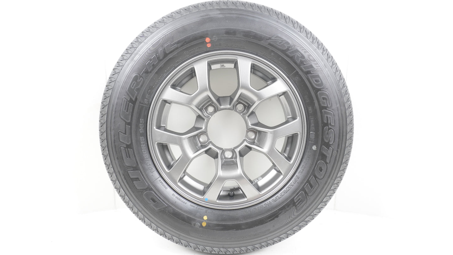 【未使用に近い】 スズキ ジムニーノマド純正ホイール 4本 15×5.5J +5 139.7-5H / 2026年製 BRIDGESTONE DUELER H/L 852 ブリヂストン デューラー 195/80R15 96S 4本