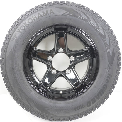【バリ山】 2024年製 195/80R15 アイスガード G075 / ウェッズ キーラー WEDS KEELER 1560 ±0 139.7-5H 4本 スタッドレス