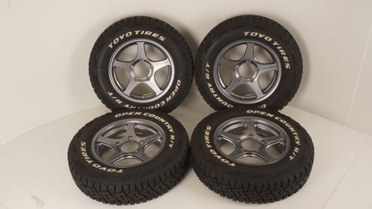 WEDS ウェッズ ADVENTURE アドベンチャー  HASE SPECⅡ ハセスペック2 LIGHT GUN METALLIC 16×5.5J +22 139.7-5H / TOYO OPENCOUNTRY オープンカントリー R/T 185/85R16 2022年製 バリ山 4本セット