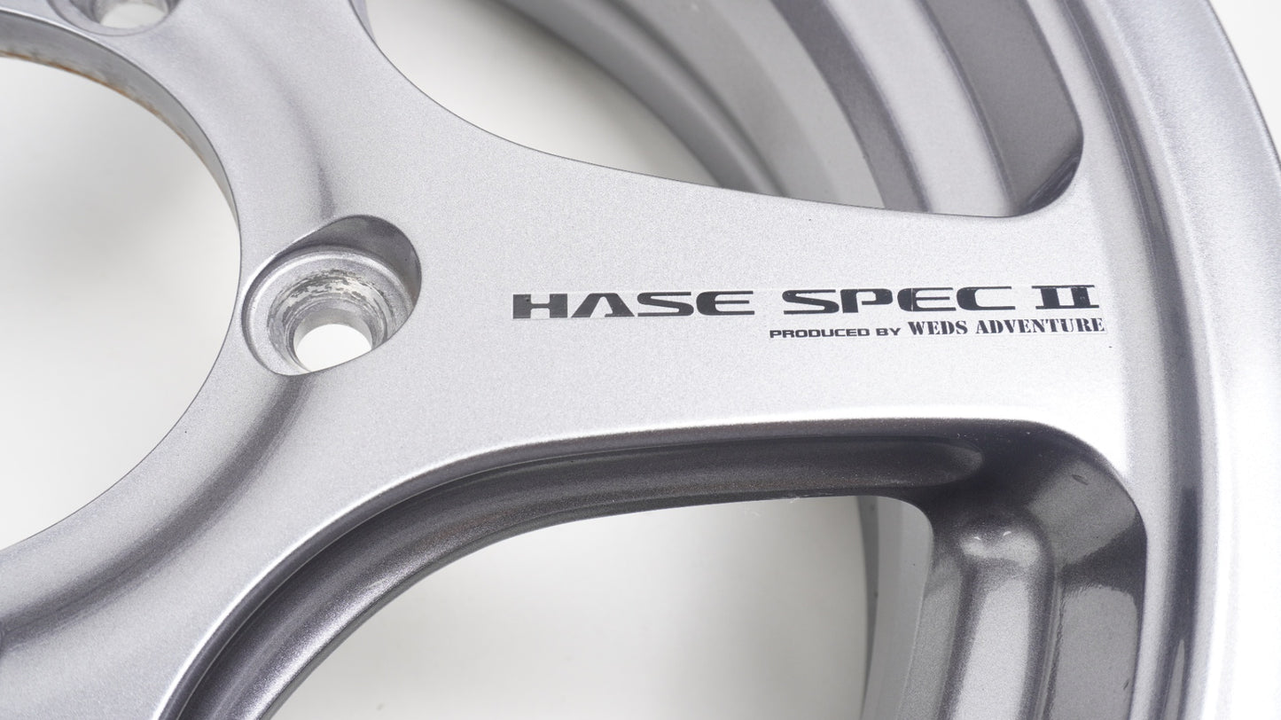 美品 軽量 5.87kg WEDS  ADVENTURE HASE SPECⅡウェッズ アドベンチャー  ハセスペック2 LIGHT GUN METALLIC 16×5.5J +22 139.7-5H 4本 ホイール