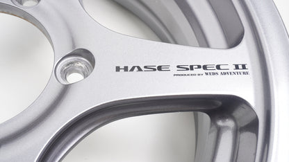 美品 軽量 5.87kg WEDS  ADVENTURE HASE SPECⅡウェッズ アドベンチャー  ハセスペック2 LIGHT GUN METALLIC 16×5.5J +22 139.7-5H 4本 ホイール