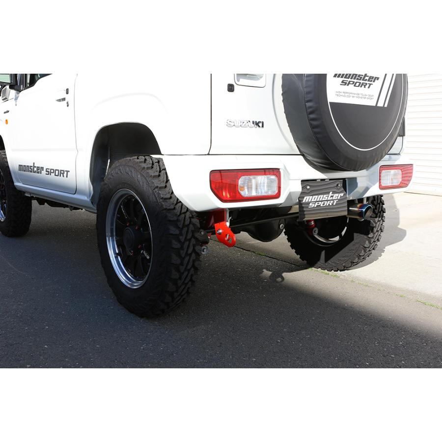 未使用品 MONSTER SPORT モンスタースポーツ 牽引フック 9ミリ レッド リア用 純正バンパー対応 JB64ジムニー JB74シエラ JC74ノマド