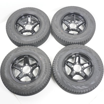 【バリ山】 2024年製 195/80R15 アイスガード G075 / ウェッズ キーラー WEDS KEELER 1560 ±0 139.7-5H 4本 スタッドレス