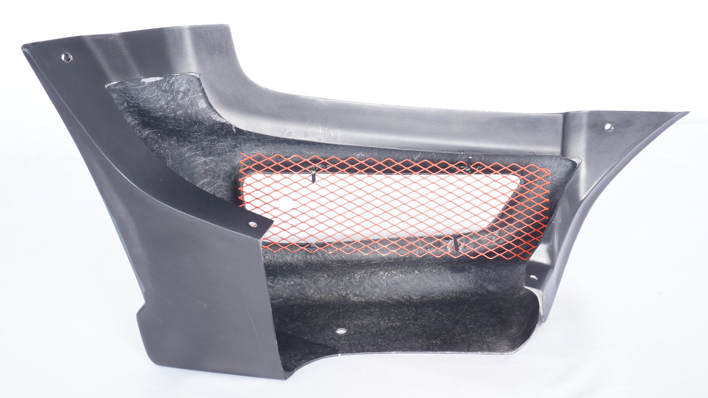 BEAST-R ビーストR JC74 JB74W クラッシュ "L-sports" エルスポーツ フロント左右セット エアロ 本体自家塗装 マットブラック メッシュ自家塗装 レッド 赤