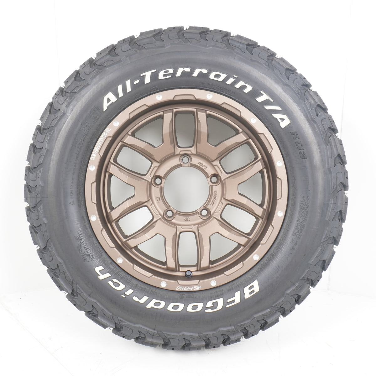 【使用僅か】 RAYS DAYTONA F6boost レイズ デイトナ 16×6J -5 139.7-5H / BFGoodrich KO3 225/70R16 2025年製 5本