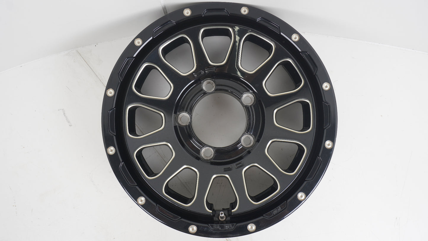 DELTA FORCE OVAL デルタフォース オーバル ブラックマシニング BLACK MACHINING 16×5.5J +20 139.7-5H 4本 ホイール