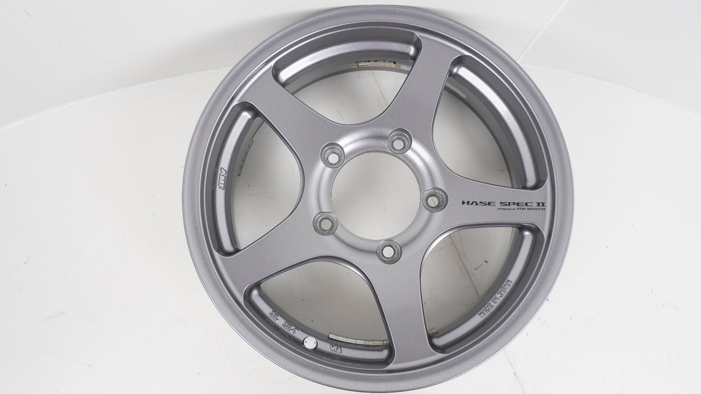 美品 軽量 5.87kg WEDS  ADVENTURE HASE SPECⅡウェッズ アドベンチャー  ハセスペック2 LIGHT GUN METALLIC 16×5.5J +22 139.7-5H 4本 ホイール