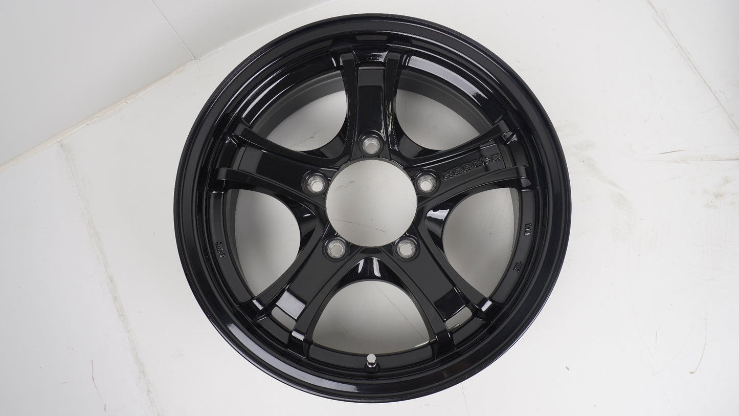 weds KEELER ウェッズ キーラーフォース 16×5.5J +22 139.7-5H  ホイール 4本 ブラック