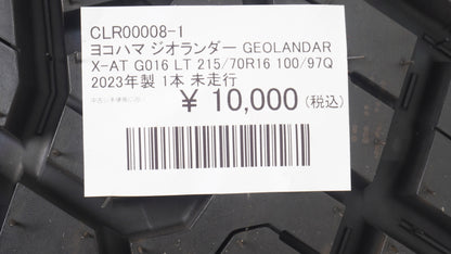 ヨコハマ ジオランダー GEOLANDAR X-AT G016 LT 215/70R16 100/97Q 2023年製 1本 未走行