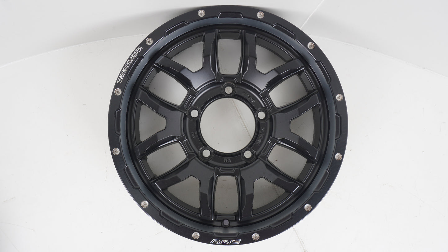 RAYS TEAMDAYTONA レイズ デイトナ F6ブースト セミグロスブラック N1 16×5.5J +20 139.7-5H 4本 ホイール