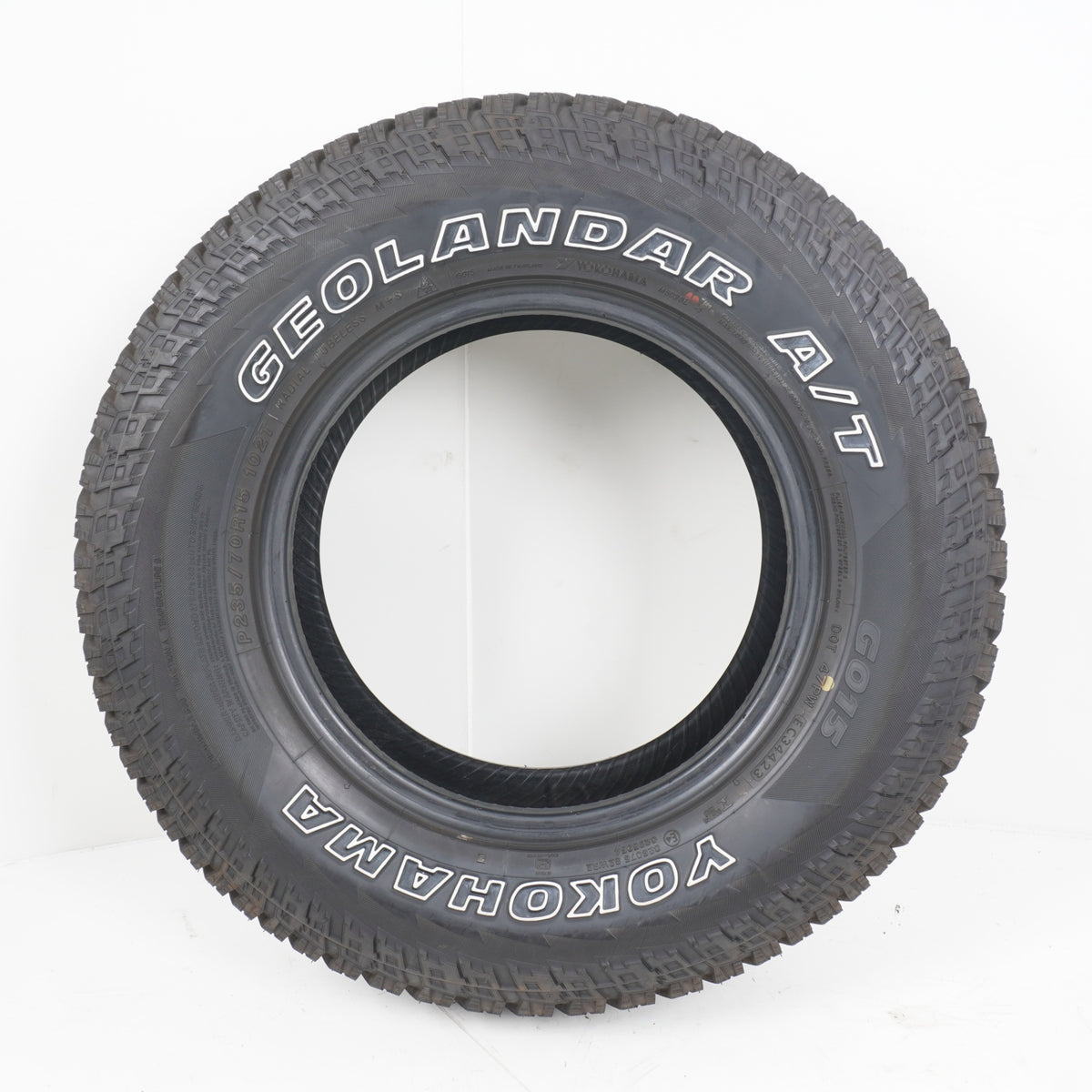 【冬タイヤ規制対応】 2023年製 YOKOHAMA GEOLANDAR A/T G015 OWL ヨコハマ ジオランダー 235/70R16 4本 ホワイトレター